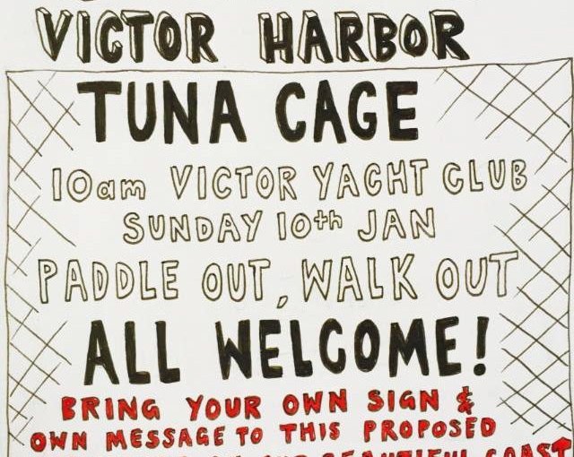 Protest rally against Victor Harbor Tuna Cage